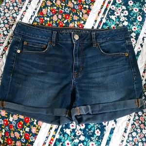 American Eagle Boy Midi Denim Shorts